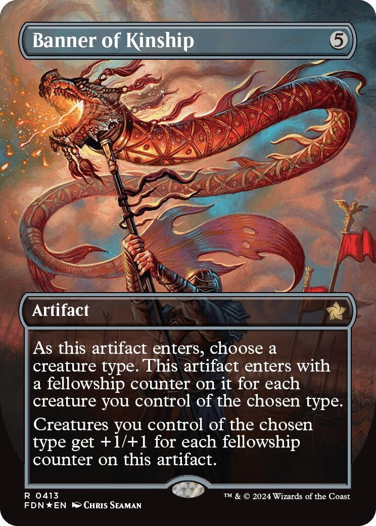 Image for Banner of Kinship (Borderless) (Mana Foil) (Foundations) (413) - Magic: The Gathering