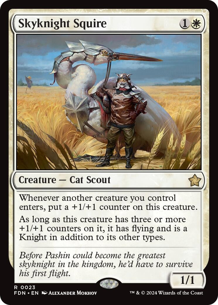 Image for Skyknight Squire (Foundations) (23) - Magic: The Gathering