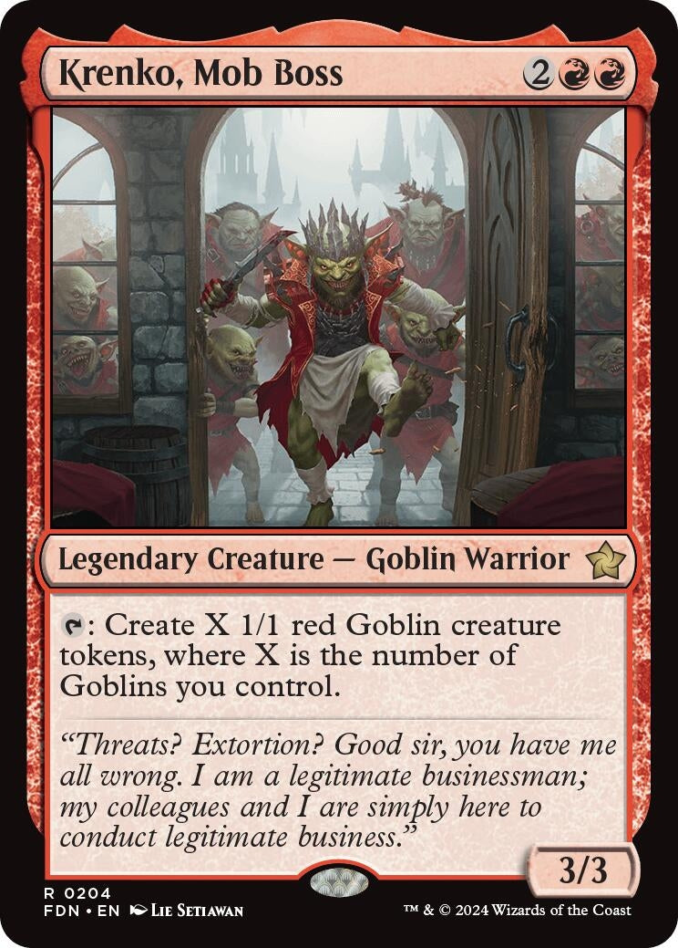 Image for Krenko, Mob Boss (Foundations) (204) - Magic: The Gathering
