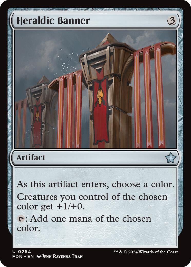Image for Heraldic Banner (Foundations) (254) - Magic: The Gathering