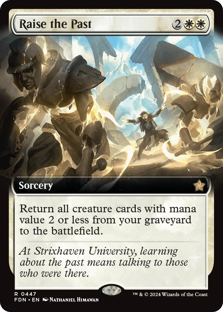 Image for Raise the Past (Extended Art) (Foundations) (447) - Magic: The Gathering
