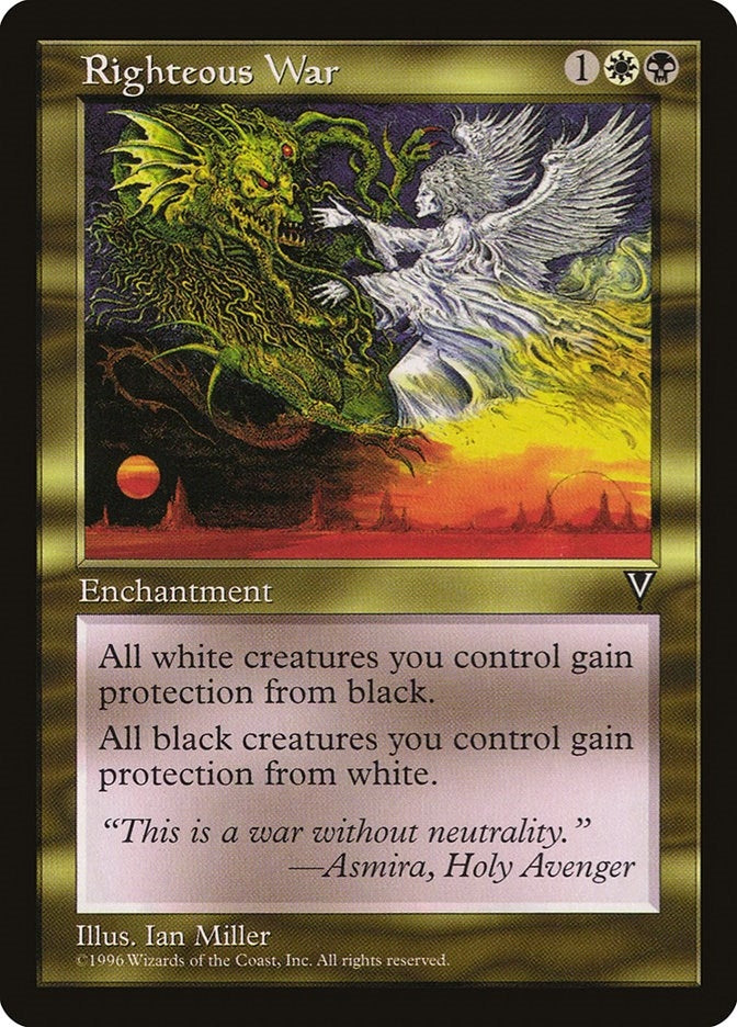 Image for Righteous War (Visions) - Magic: The Gathering