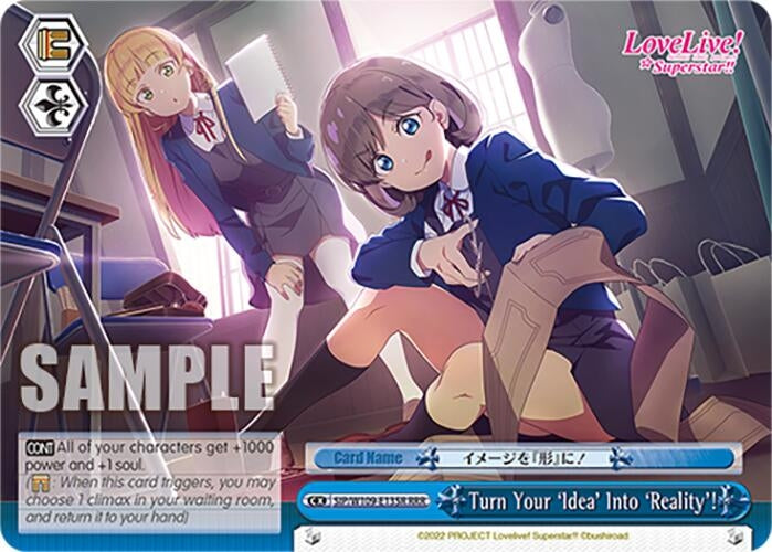 Image for Turn Your 'Idea' Into 'Reality'! (RRR) (Love Live! School idol festival 2 MIRACLE LIVE!) (SIP/W109-E135R RRR) - Weiss Schwarz