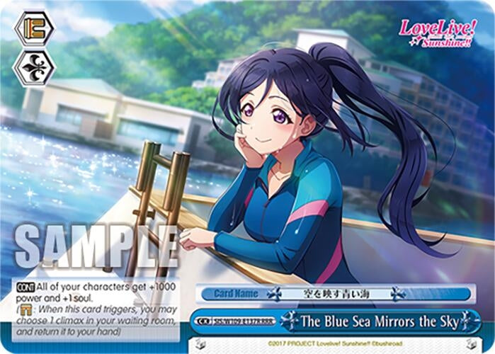 Image for The Blue Sea Mirrors the Sky (RRR) (Love Live! School idol festival 2 MIRACLE LIVE!) (SIS/W109-E137R RRR) - Weiss Schwarz