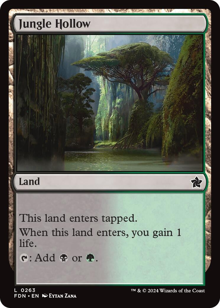 Image for Jungle Hollow (Foundations) (263) - Magic: The Gathering