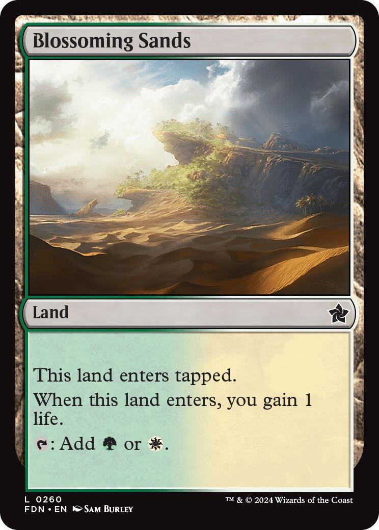 Image for Blossoming Sands (Foundations) (260) - Magic: The Gathering