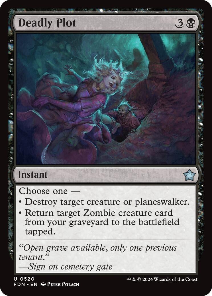 Image for Deadly Plot (Foundations) (520) - Magic: The Gathering