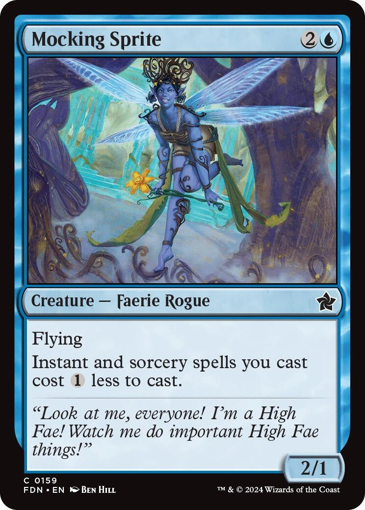 Image for Mocking Sprite (Foundations) (159) - Magic: The Gathering