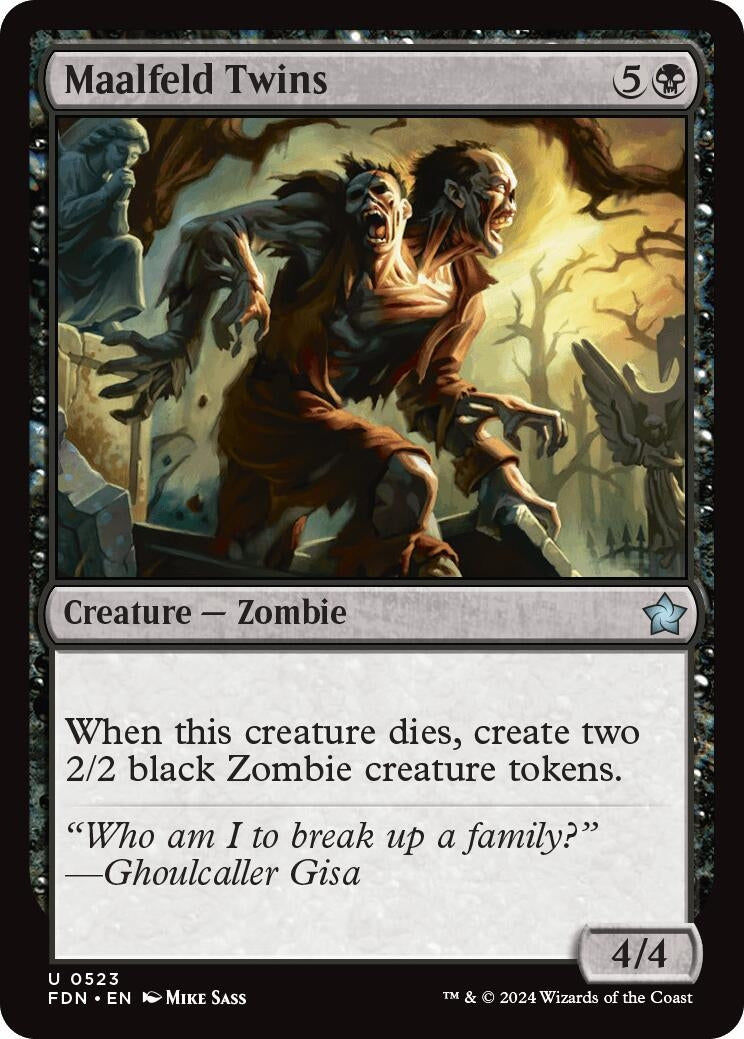 Image for Maalfeld Twins (Foundations) (523) - Magic: The Gathering