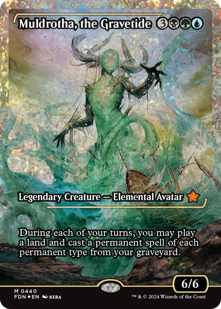 Image for Muldrotha, the Gravetide (Showcase) (Fracture Foil) (Foundations) (440) - Magic: The Gathering