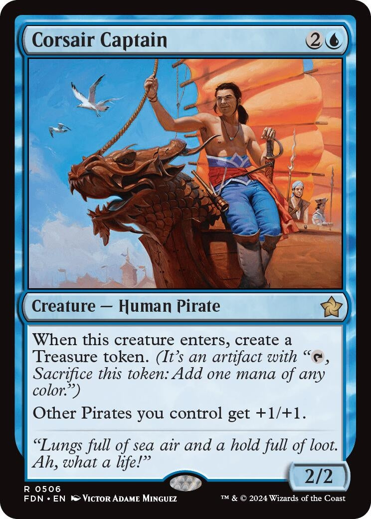Image for Corsair Captain (Foundations) (506) - Magic: The Gathering