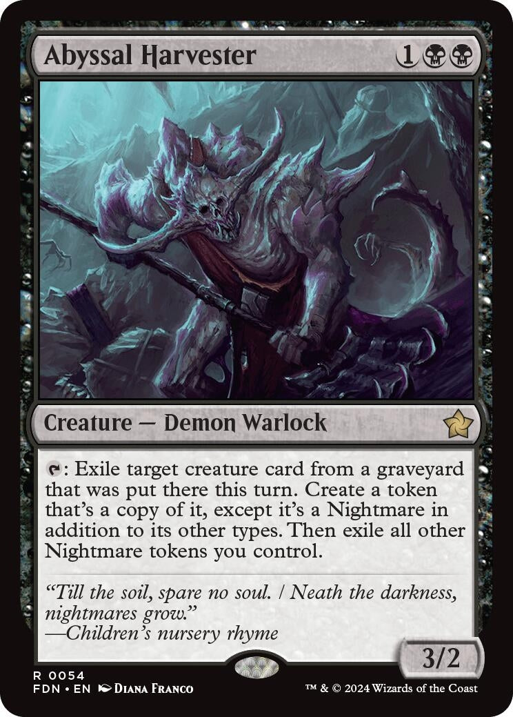 Image for Abyssal Harvester (Foundations) (54) - Magic: The Gathering