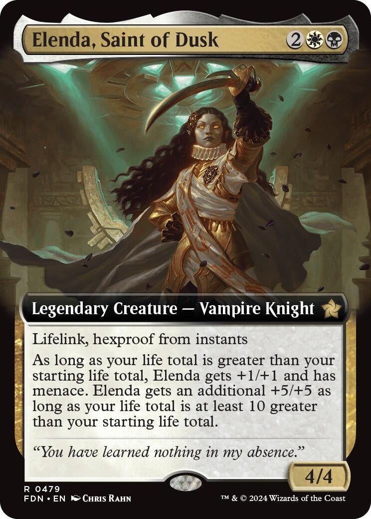 Image for Elenda, Saint of Dusk (Extended Art) (Foundations) (479) - Magic: The Gathering