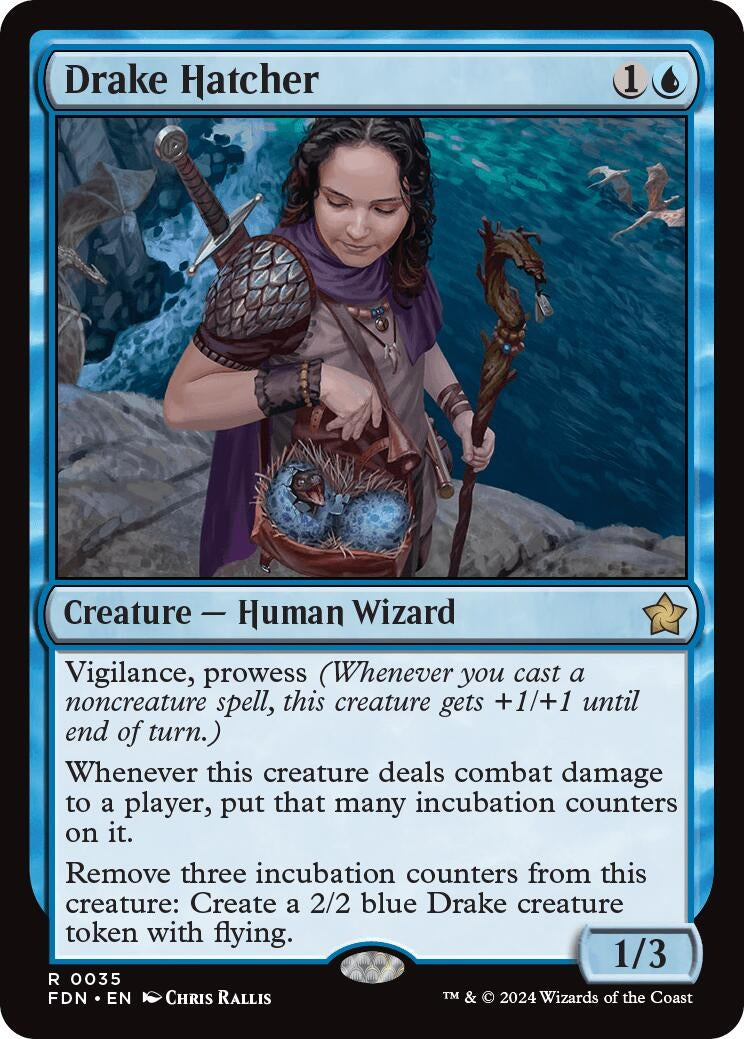 Image for Drake Hatcher (Foundations) (35) - Magic: The Gathering
