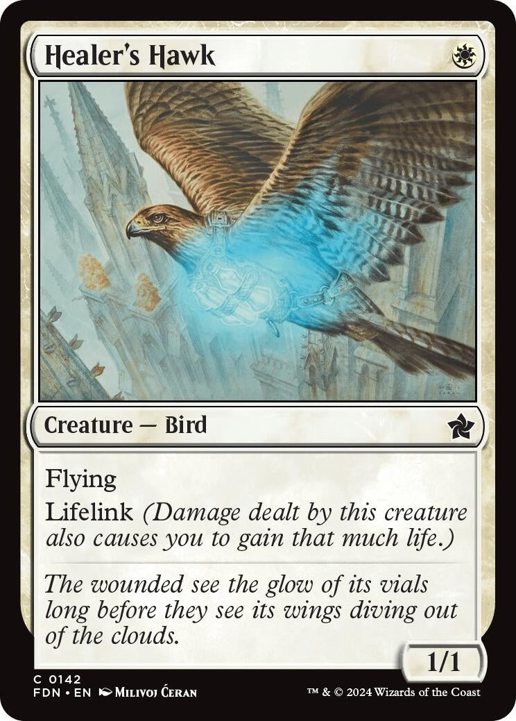 Image for Healer's Hawk (Foundations) (142) - Magic: The Gathering