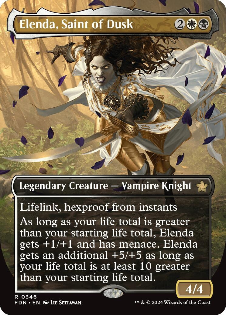 Image for Elenda, Saint of Dusk (Borderless) (Foundations) (346) - Magic: The Gathering