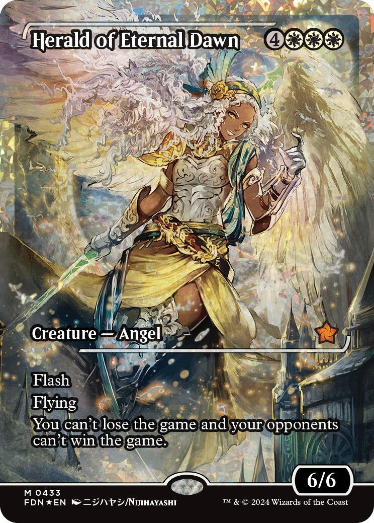Image for Herald of Eternal Dawn (Showcase) (Fracture Foil) (Foundations) (433) - Magic: The Gathering