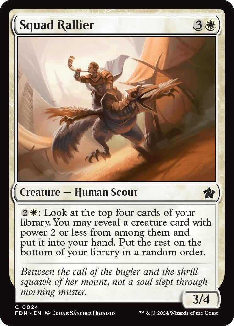 Image for Squad Rallier (Foundations) (24) - Magic: The Gathering