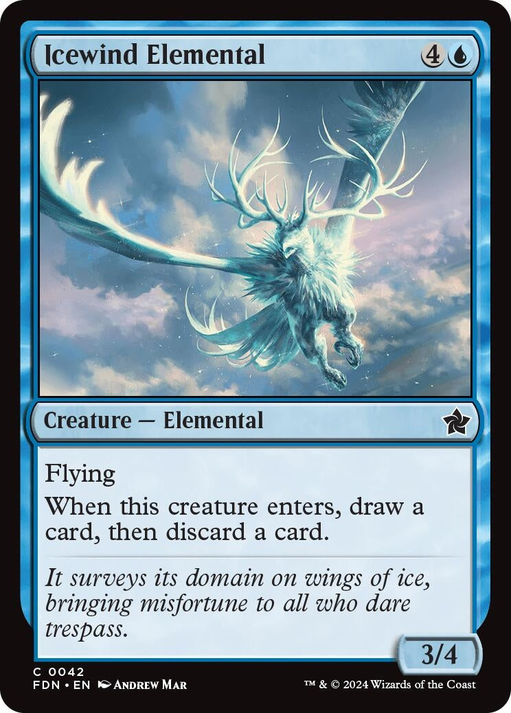 Image for Icewind Elemental (Foundations) (42) - Magic: The Gathering