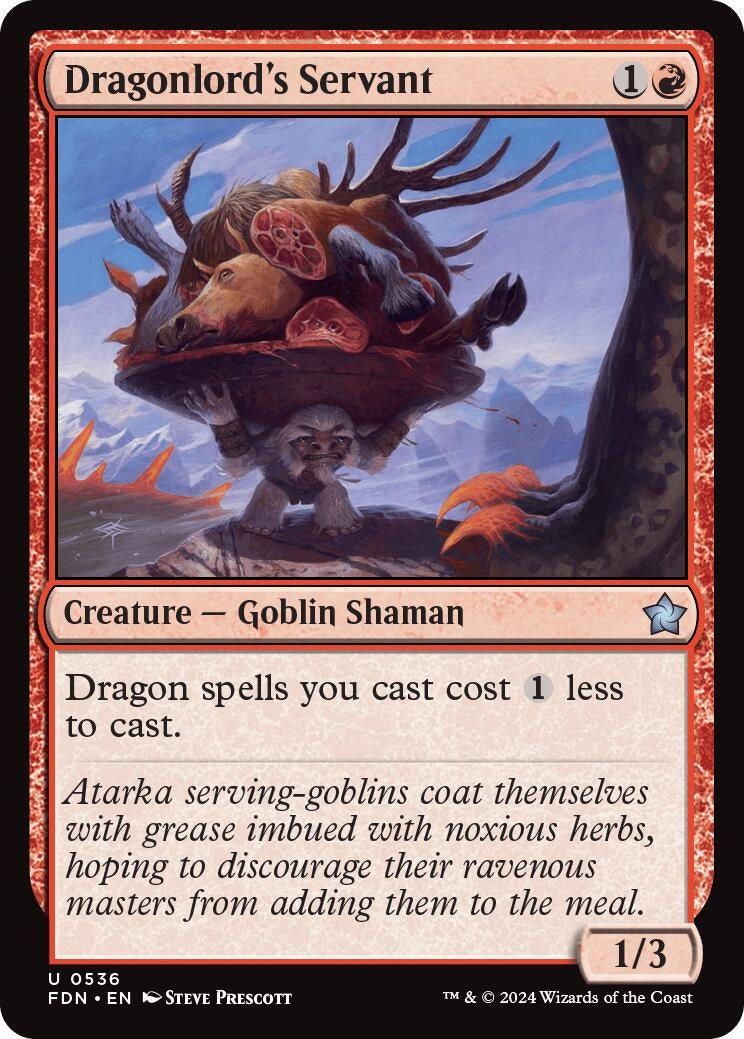 Image for Dragonlord's Servant (Foundations) (536) - Magic: The Gathering
