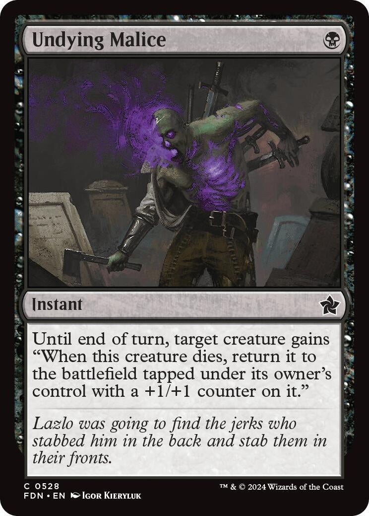 Image for Undying Malice (Foundations) (528) - Magic: The Gathering