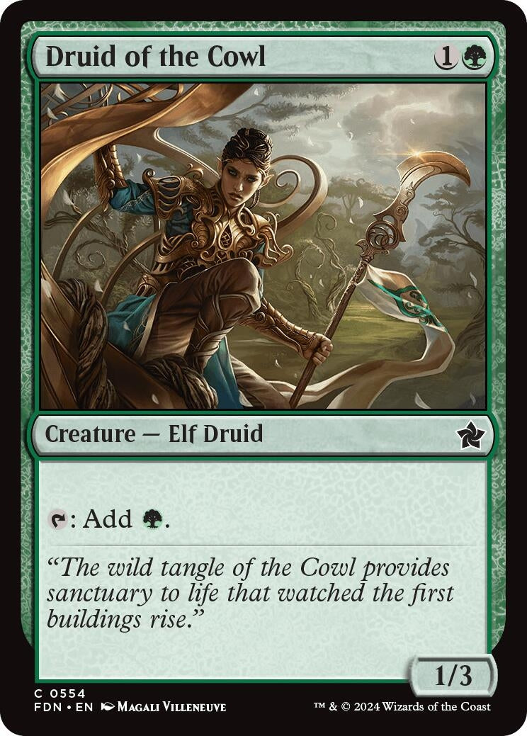 Image for Druid of the Cowl (Foundations) (554) - Magic: The Gathering