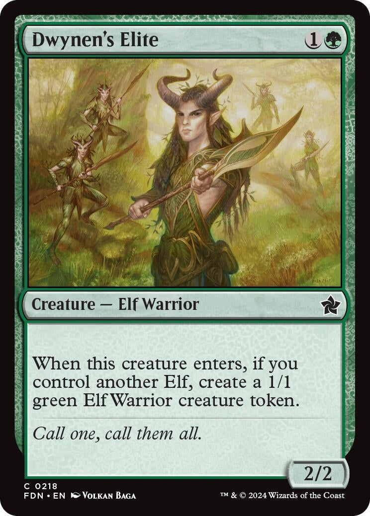 Image for Dwynen's Elite (Foundations) (218) - Magic: The Gathering