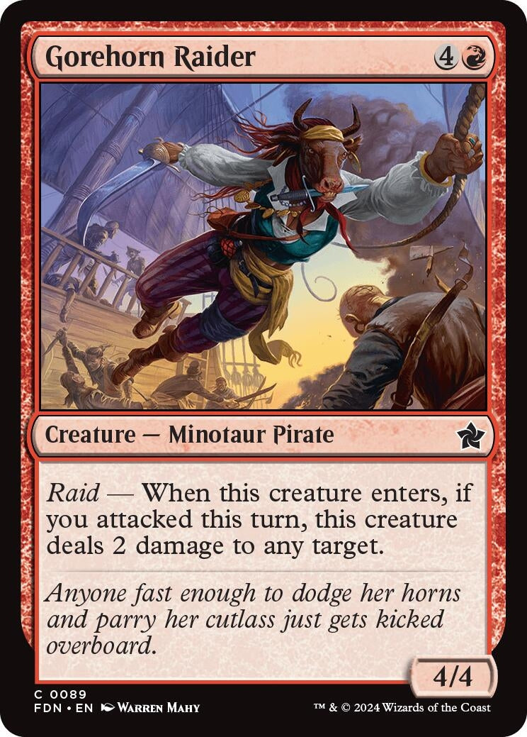 Image for Gorehorn Raider (Foundations) (89) - Magic: The Gathering