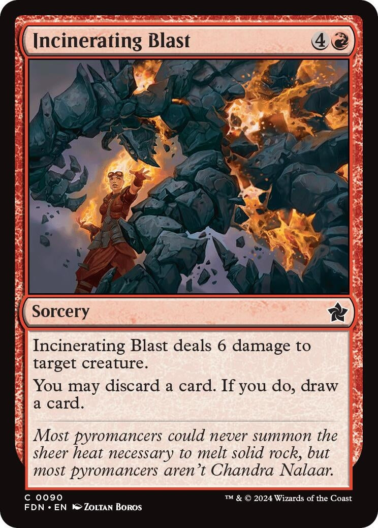 Image for Incinerating Blast (Foundations) (90) - Magic: The Gathering