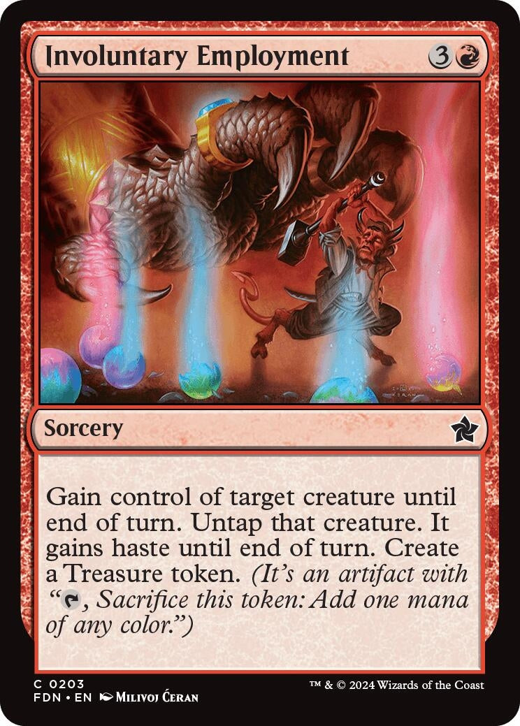Image for Involuntary Employment (Foundations) (203) - Magic: The Gathering