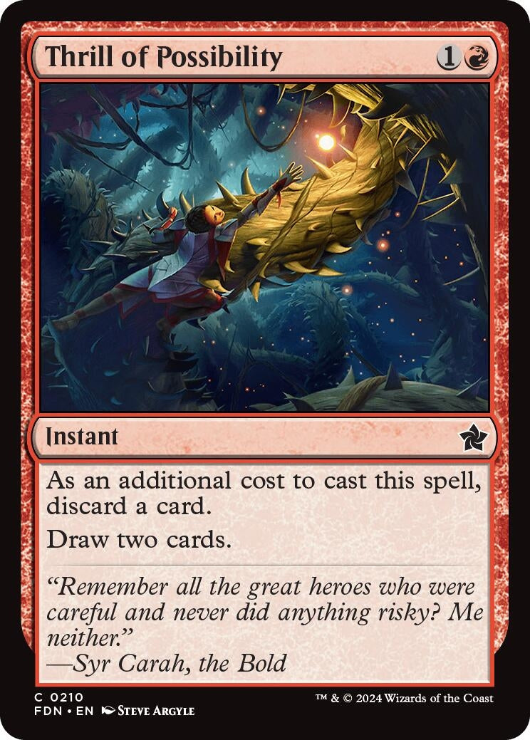 Image for Thrill of Possibility (Foundations) (210) - Magic: The Gathering