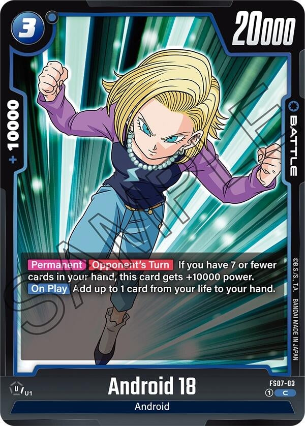 Image for Android 18 (Starter Deck 7: Vegeta (Mini)) (FS07-03) - Dragon Ball Super: Fusion World