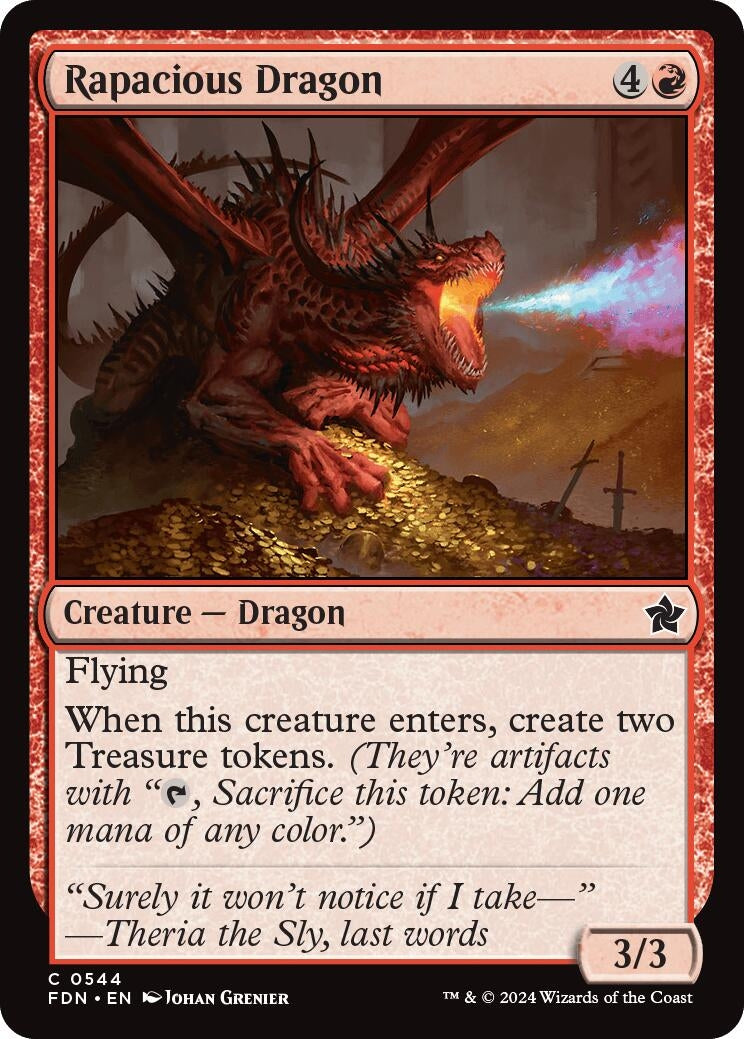 Image for Rapacious Dragon (Foundations) (544) - Magic: The Gathering