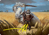 Image for Skyknight Squire Art Card (4/54) (Stamped Signature) (Art Series: Foundations) (4) - Magic: The Gathering