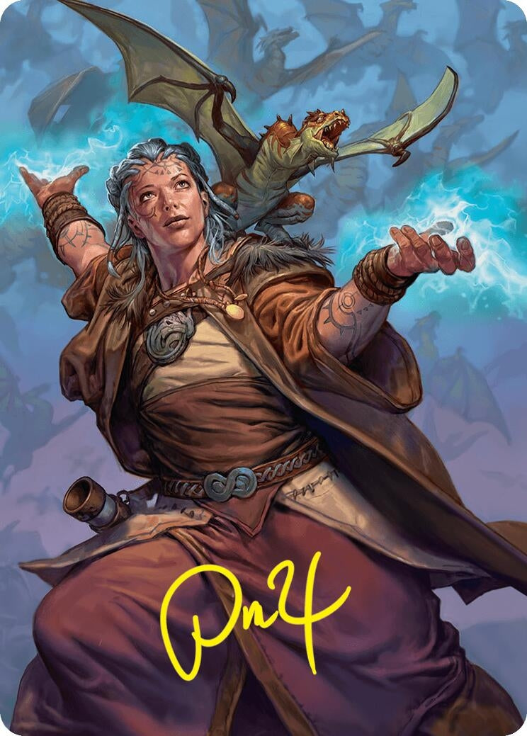 Image for Drake Hatcher 2 Art Card (29/54) (Gold-Stamped Signature) (Art Series: Foundations) (29) - Magic: The Gathering
