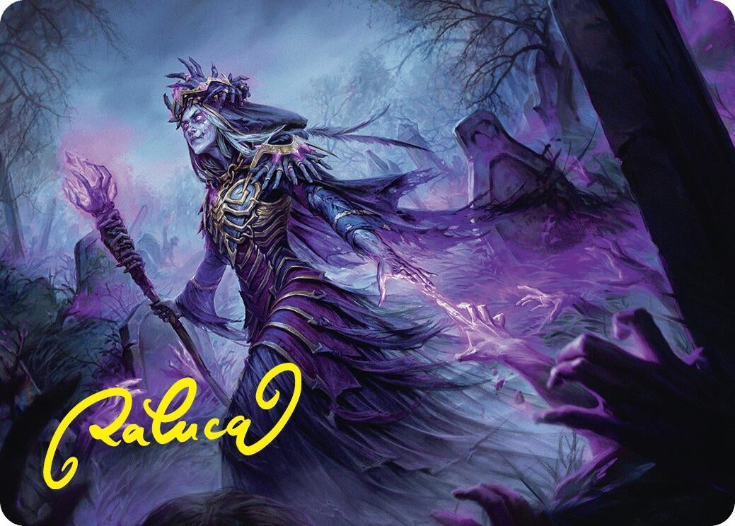 Image for Zul Ashur, Lich Lord Art Card (10/54) (Gold-Stamped Signature) (Art Series: Foundations) (10) - Magic: The Gathering