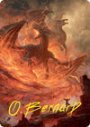 Image for Rite of the Dragoncaller Art Card (38/54) (Gold-Stamped Signature) (Art Series: Foundations) (38) - Magic: The Gathering