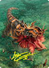 Image for Gigantosaurus Art Card (53/54) (Gold-Stamped Signature) (Art Series: Foundations) (53) - Magic: The Gathering