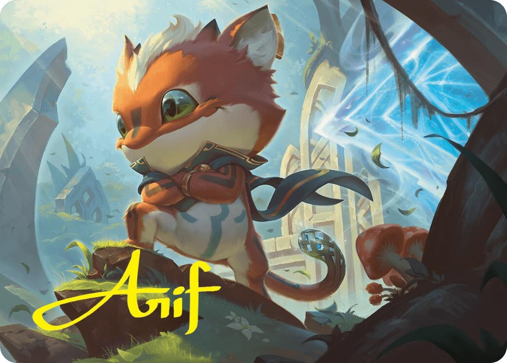 Image for Loot, Exuberant Explorer Art Card (12/54) (Gold-Stamped Signature) (Art Series: Foundations) (12) - Magic: The Gathering