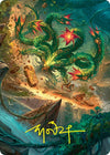Image for Mossborn Hydra Art Card (42/54) (Gold-Stamped Signature) (Art Series: Foundations) (42) - Magic: The Gathering