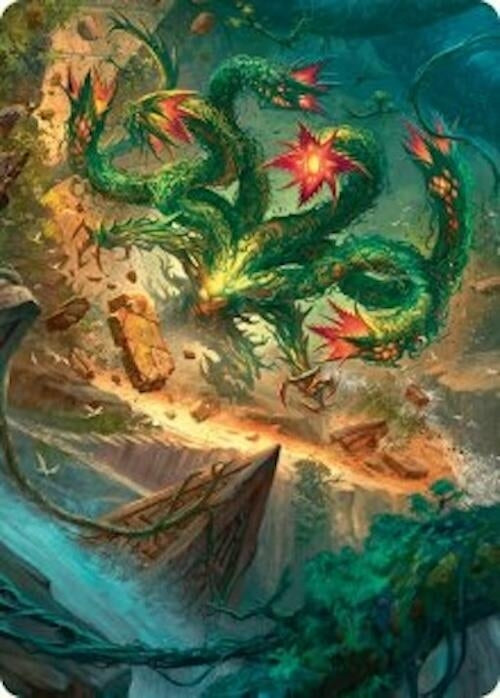 Image for Mossborn Hydra Art Card (42/54) (Art Series: Foundations) (42) - Magic: The Gathering