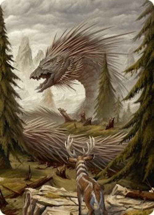Image for Quilled Greatwurm Art Card (44/54) (Art Series: Foundations) (44) - Magic: The Gathering