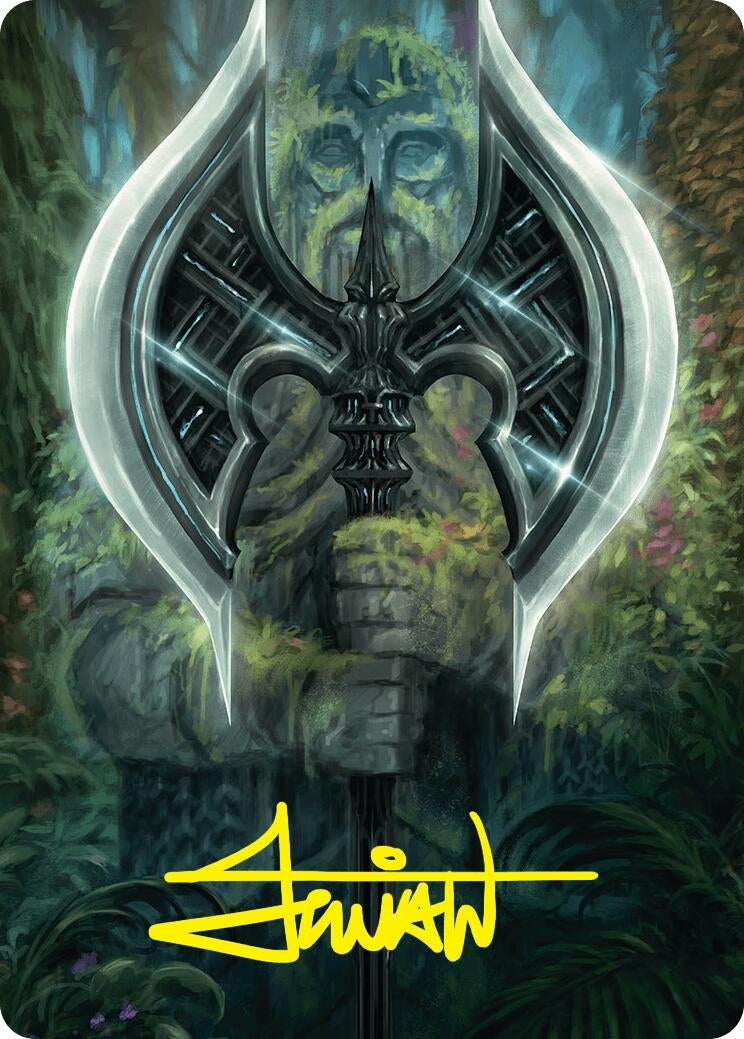Image for Leyline Axe Art Card (49/54) (Gold-Stamped Signature) (Art Series: Foundations) (49) - Magic: The Gathering