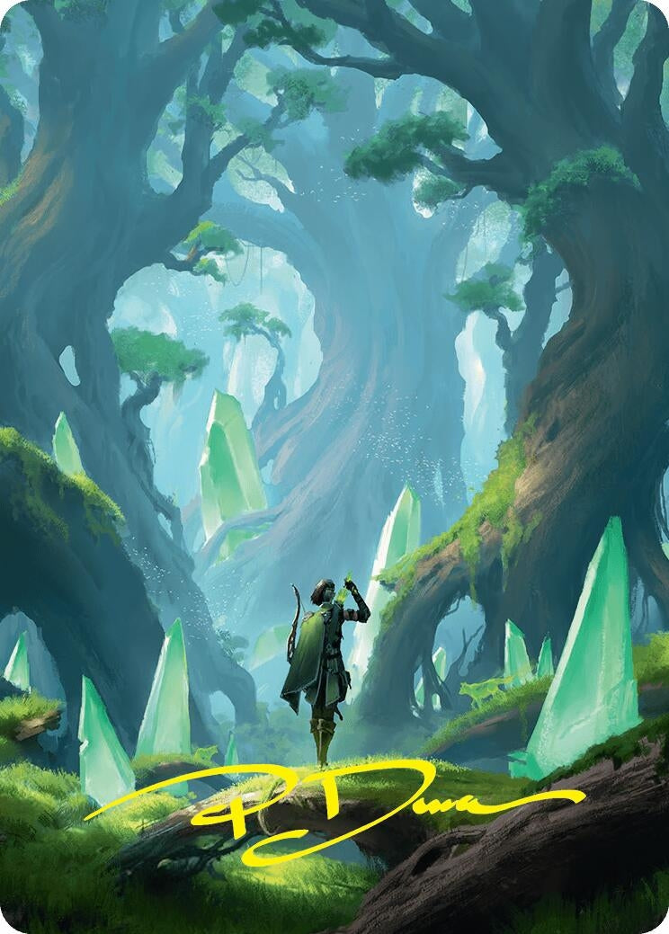 Image for Forest Art Card (25/54) (Gold-Stamped Signature) (Art Series: Foundations) (25) - Magic: The Gathering