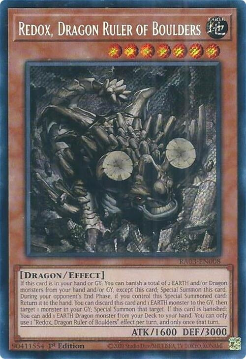 Image for Redox, Dragon Ruler of Boulders (Secret Rare) (Quarter Century Bonanza) (RA03-EN008) - YuGiOh