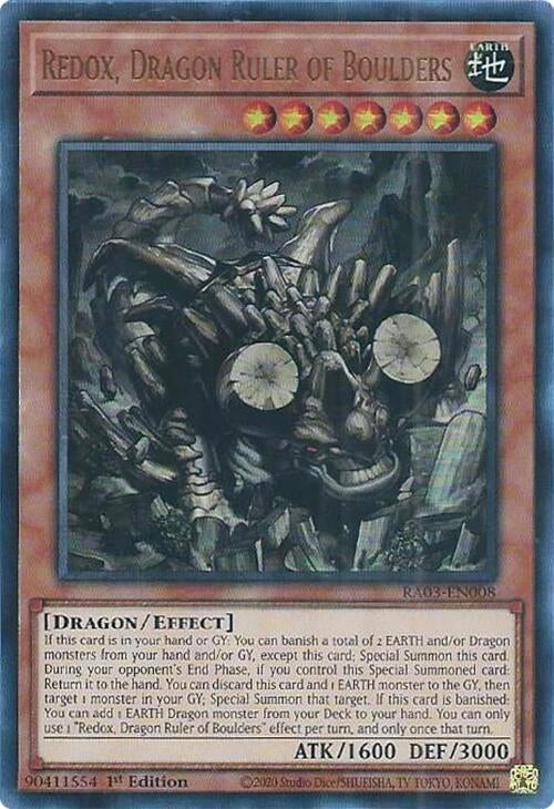 Image for Redox, Dragon Ruler of Boulders (UR) (Quarter Century Bonanza) (RA03-EN008) - YuGiOh