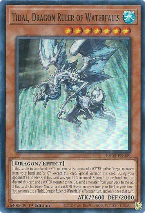 Image for Tidal, Dragon Ruler of Waterfalls (Quarter Century Bonanza) (RA03-EN009) - YuGiOh