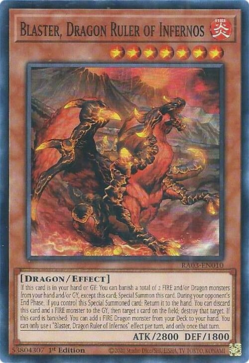 Image for Blaster, Dragon Ruler of Infernos (Quarter Century Bonanza) (RA03-EN010) - YuGiOh