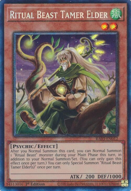 Image for Ritual Beast Tamer Elder (PCR) (Quarter Century Bonanza) (RA03-EN012) - YuGiOh