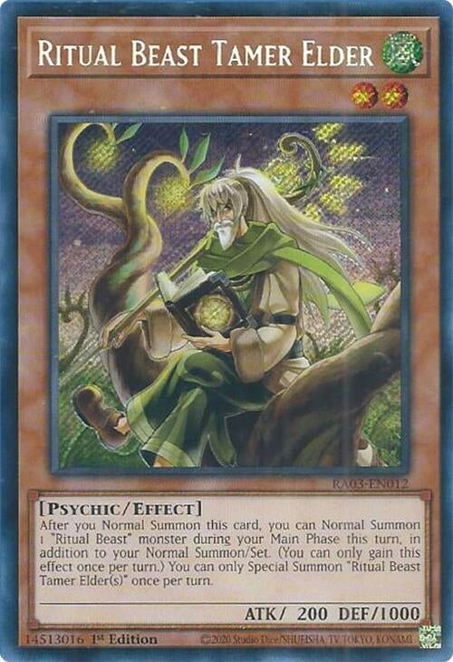Image for Ritual Beast Tamer Elder (Secret Rare) (Quarter Century Bonanza) (RA03-EN012) - YuGiOh